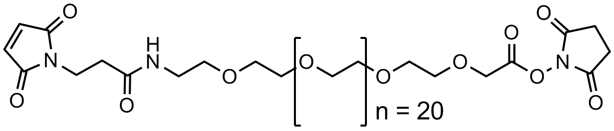 3`-馬來?；狨；?二十四聚乙二醇-乙酸琥珀酰亞胺酯聚合物